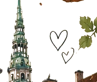 Gałązka listków i serduszka